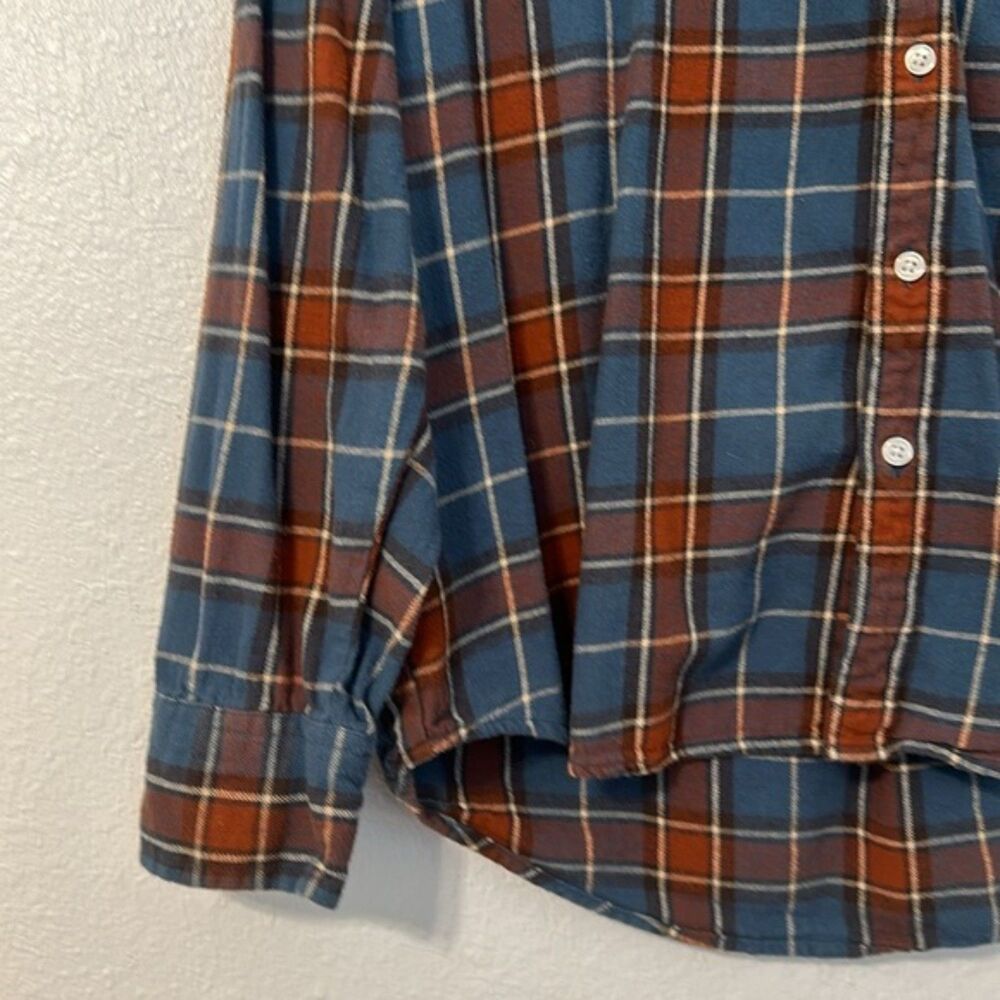 VTG Arizona Jean Plaid Flannel Button Up Womens Medium Cabin Outdoor 90s Y2k - Picture 3 of 9